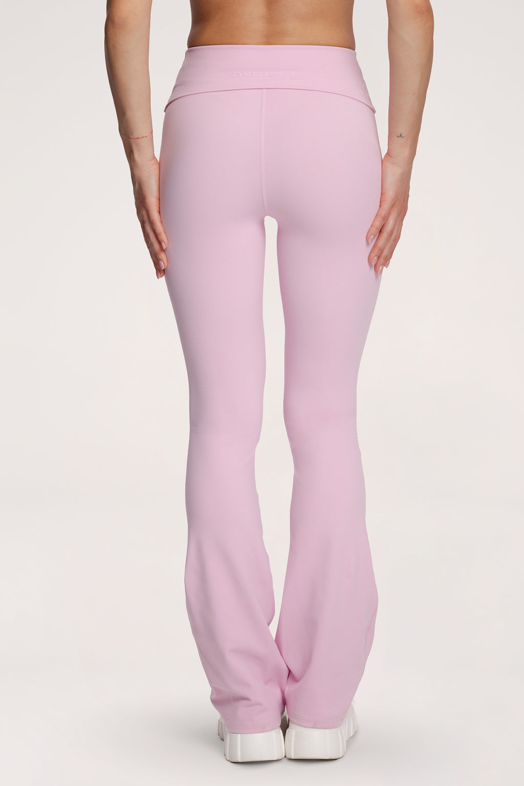 Colanți evazați pilates era pink