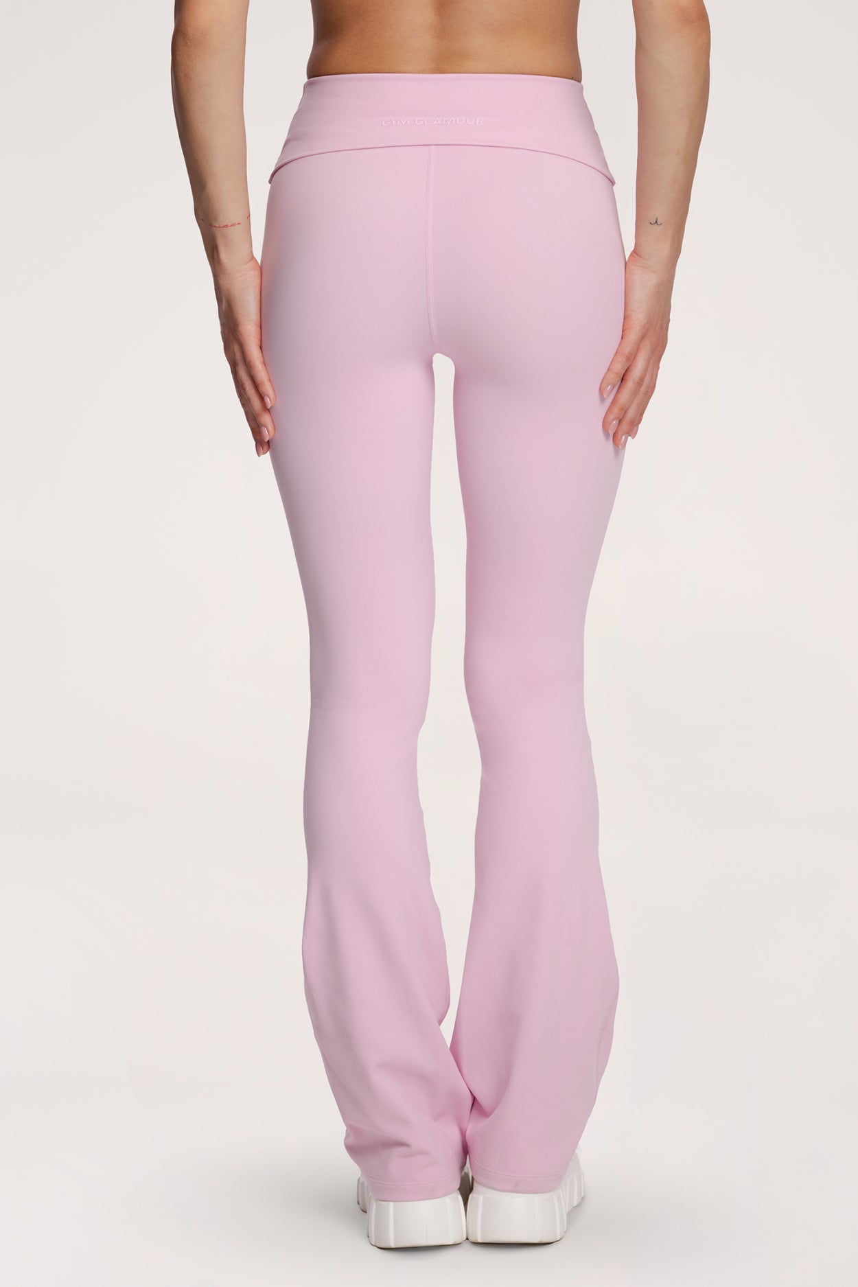 Colanți evazați pilates era pink