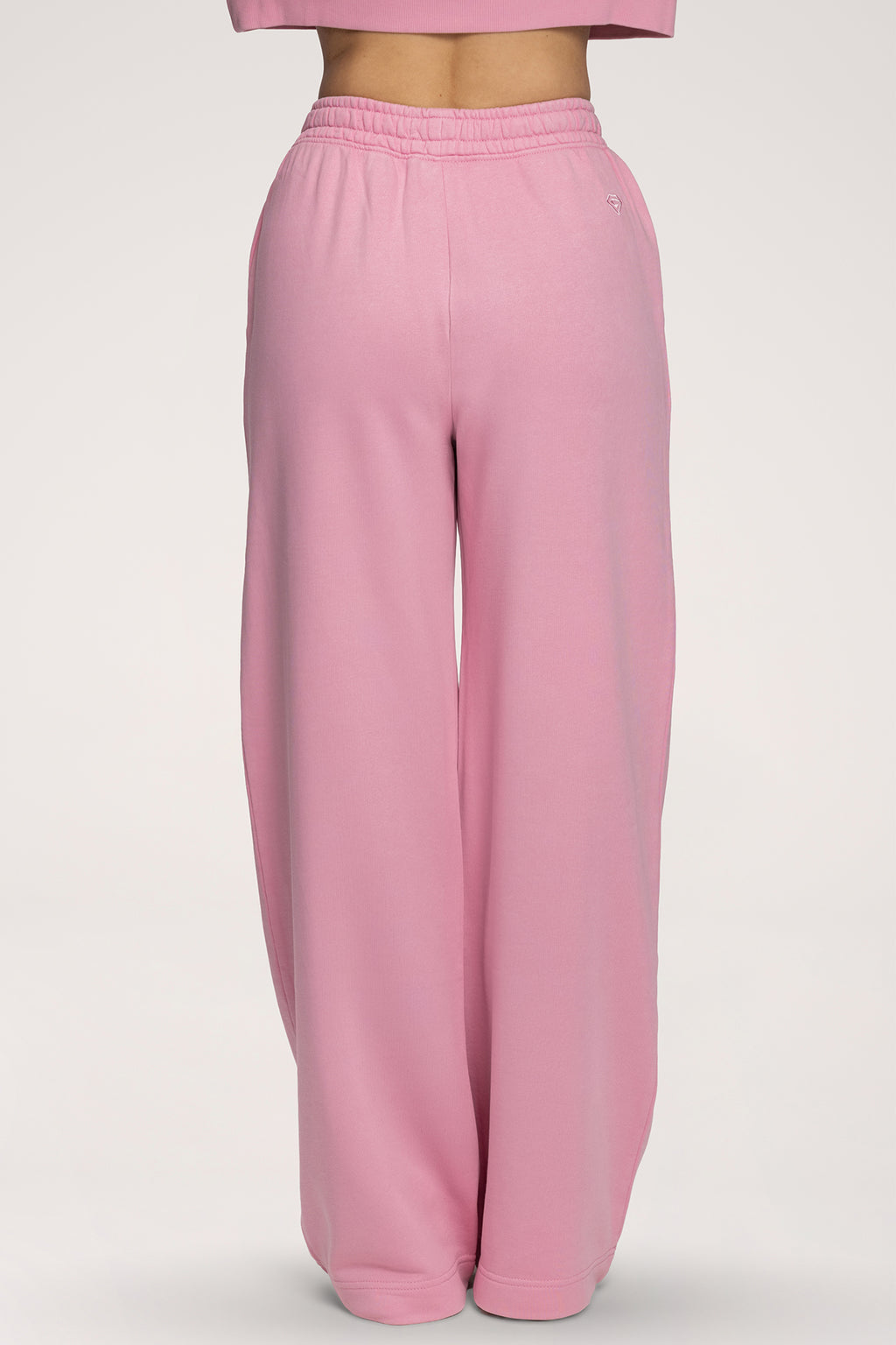 Pantaloni de trening cu croială dreaptă Easy light pink