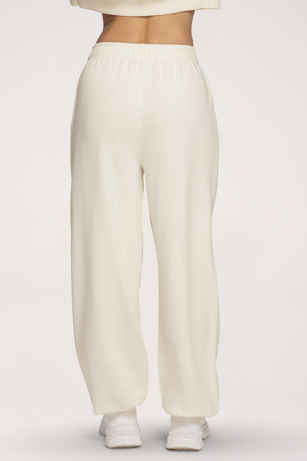 Pantaloni de trening cu manșetă Easy off white