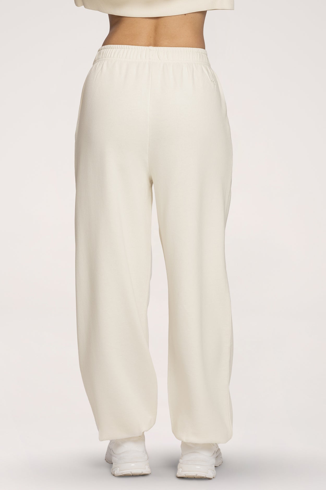 Pantaloni de trening cu manșetă Easy off white