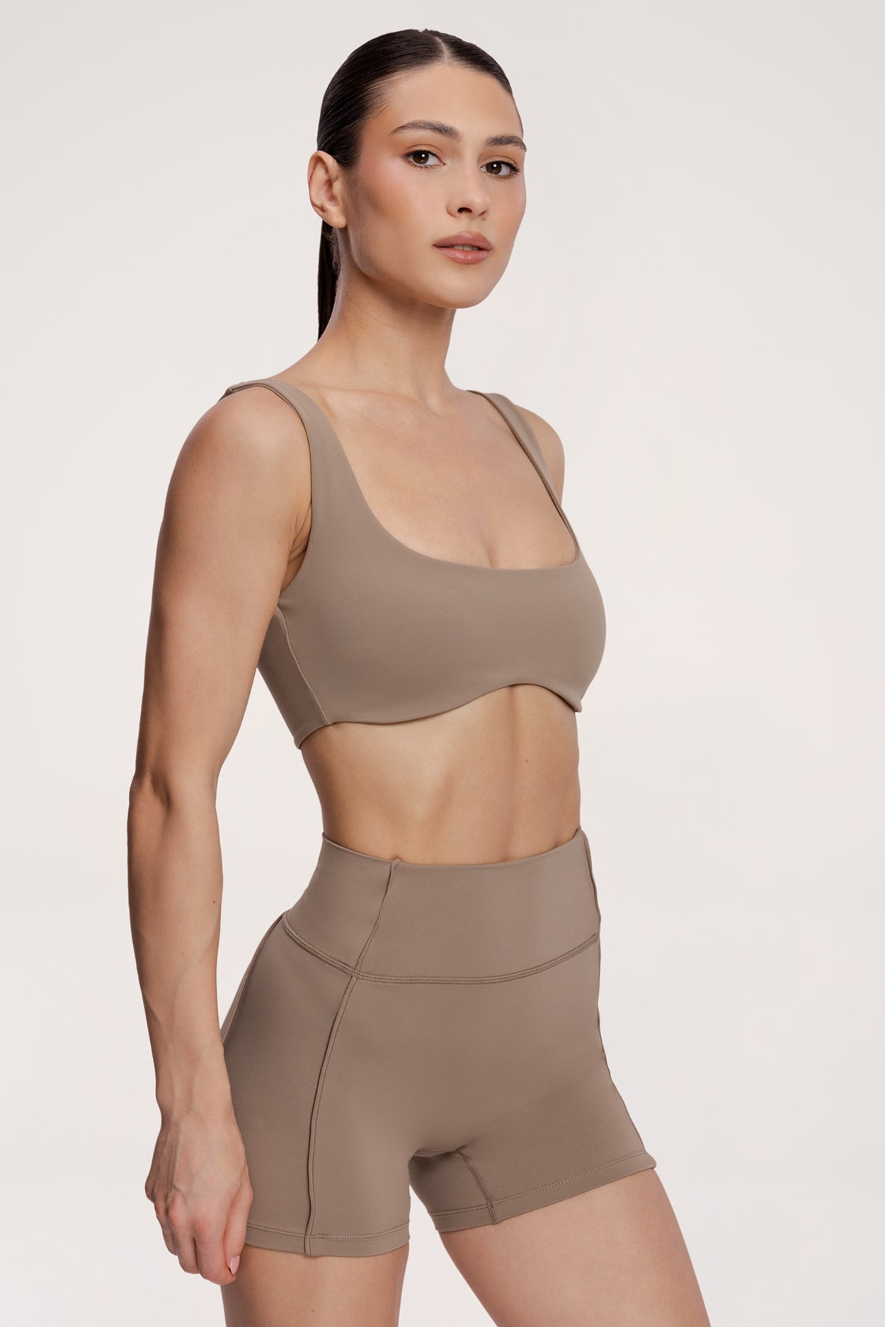 Sutien sport pilates era warm beige