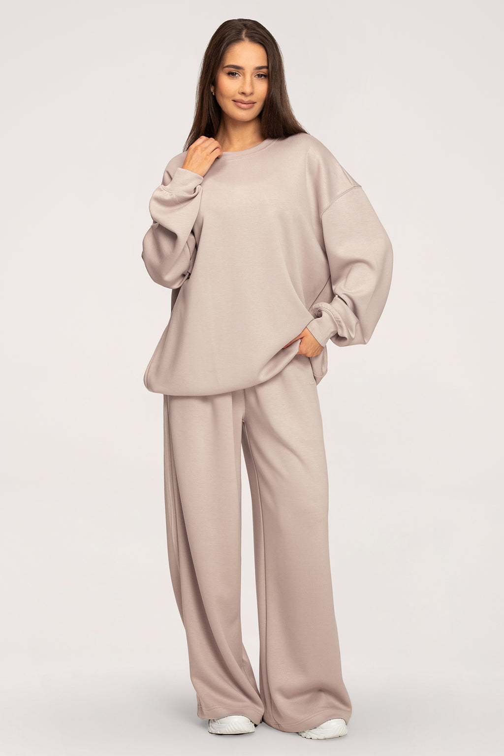 Pantaloni de trening Oversize UN1FORM beige