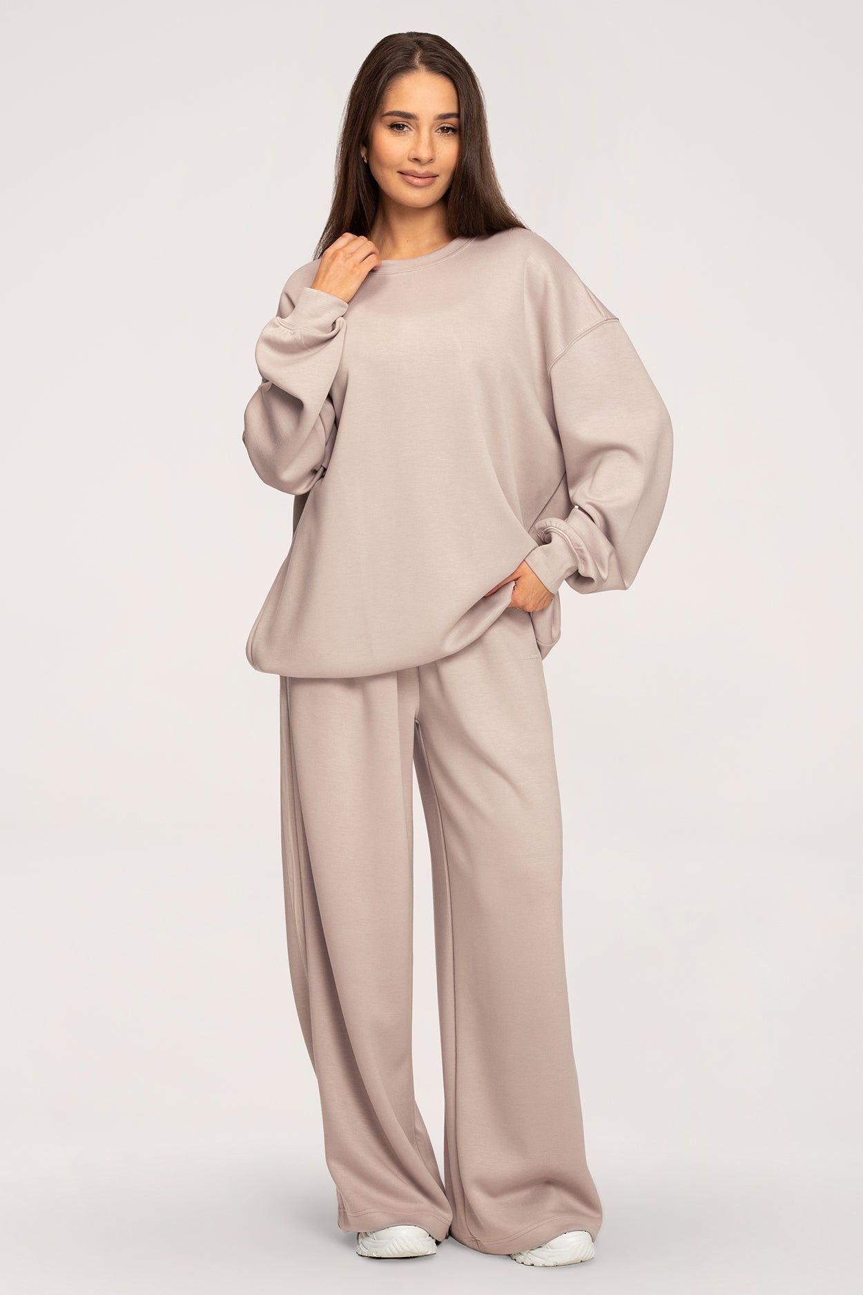 Pantaloni de trening Oversize UN1FORM beige
