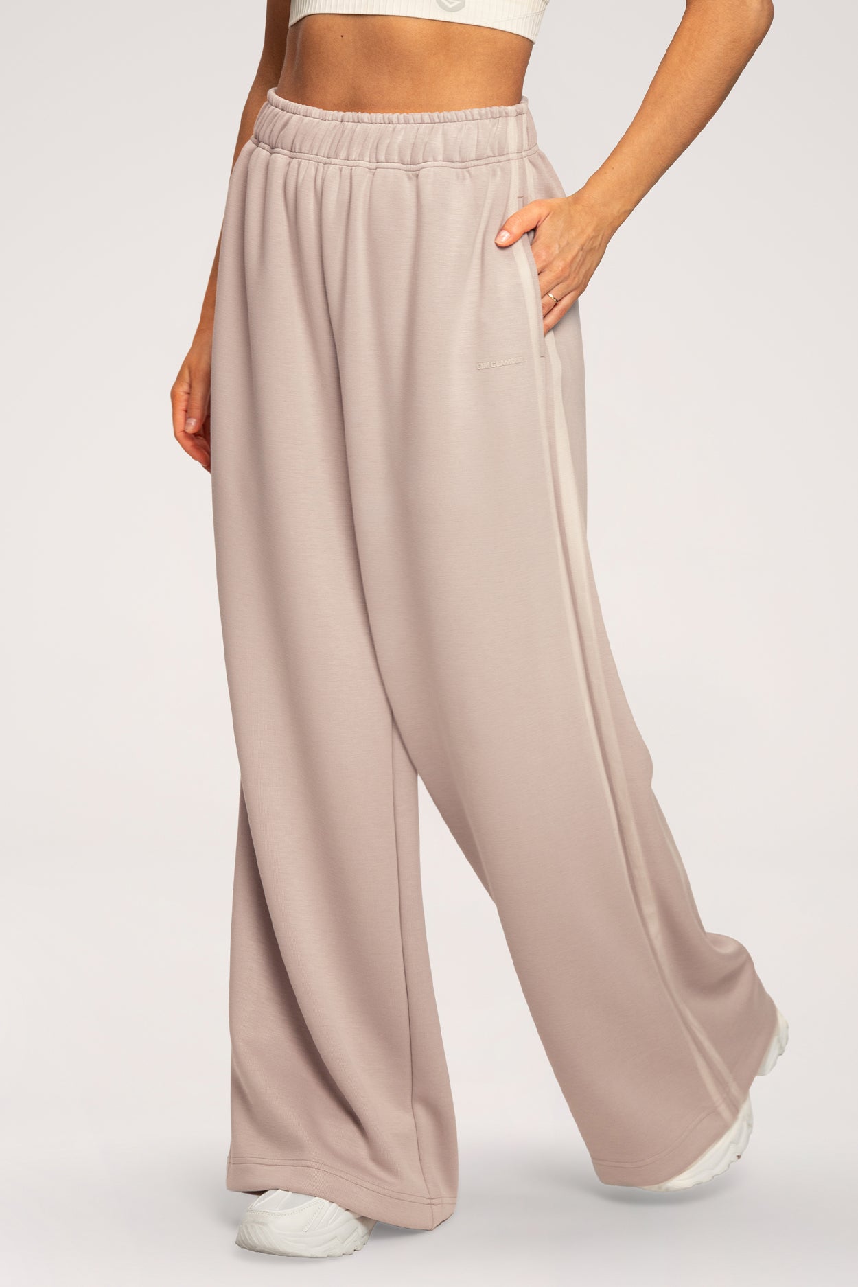 Pantaloni de trening Oversize UN1FORM beige