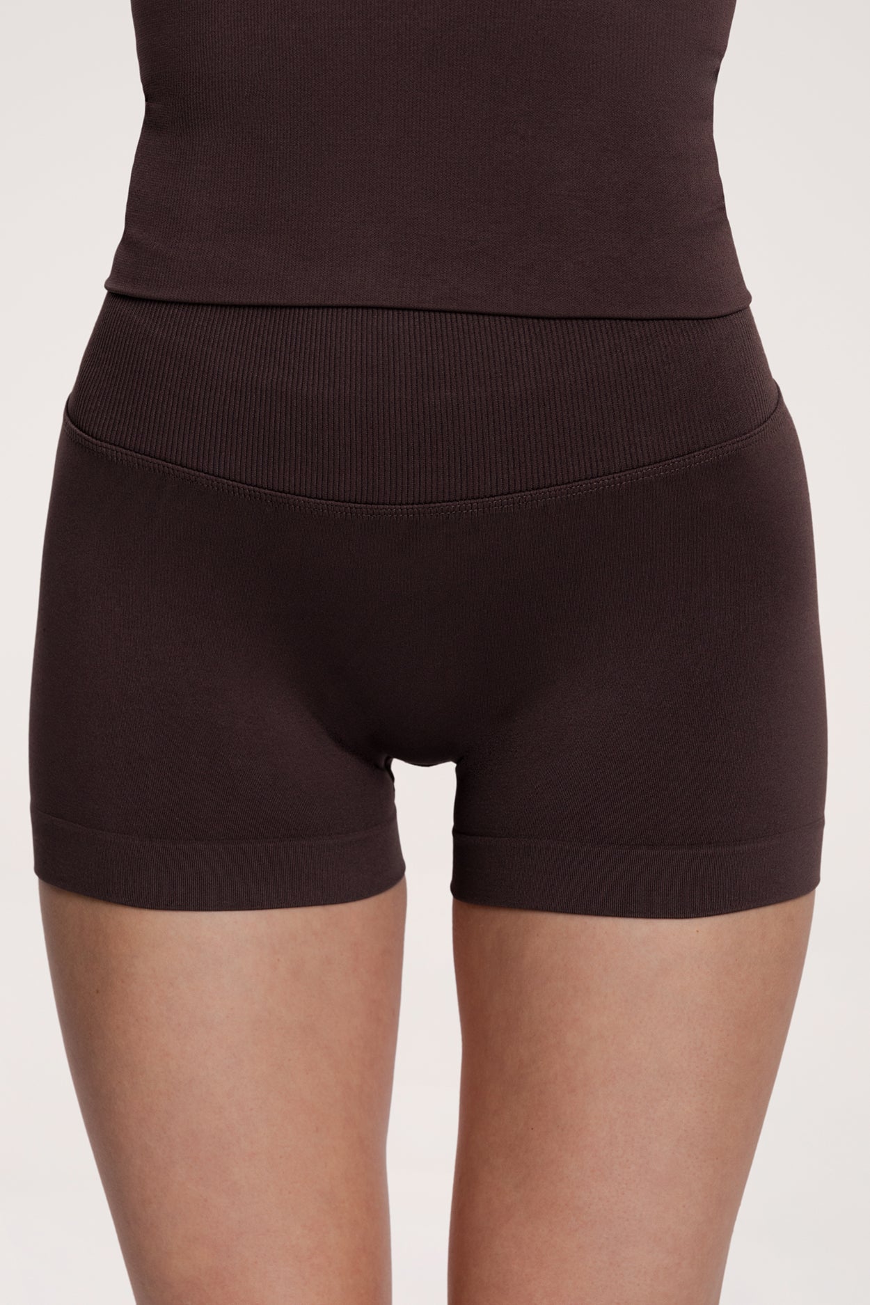 Pantaloni scurți second skin chocolate