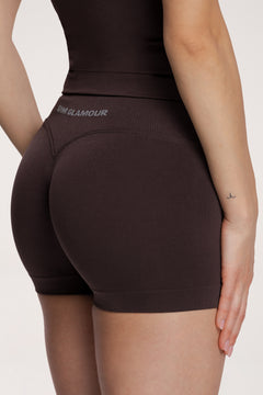 Pantaloni scurți second skin chocolate