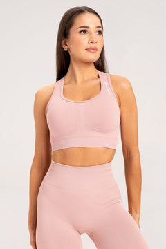 Sutien sport compress rose tan