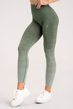 Colanți khaki ombre