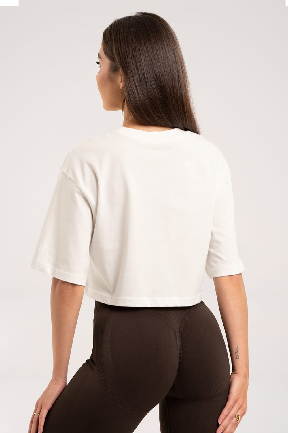 T-shirt crop off white