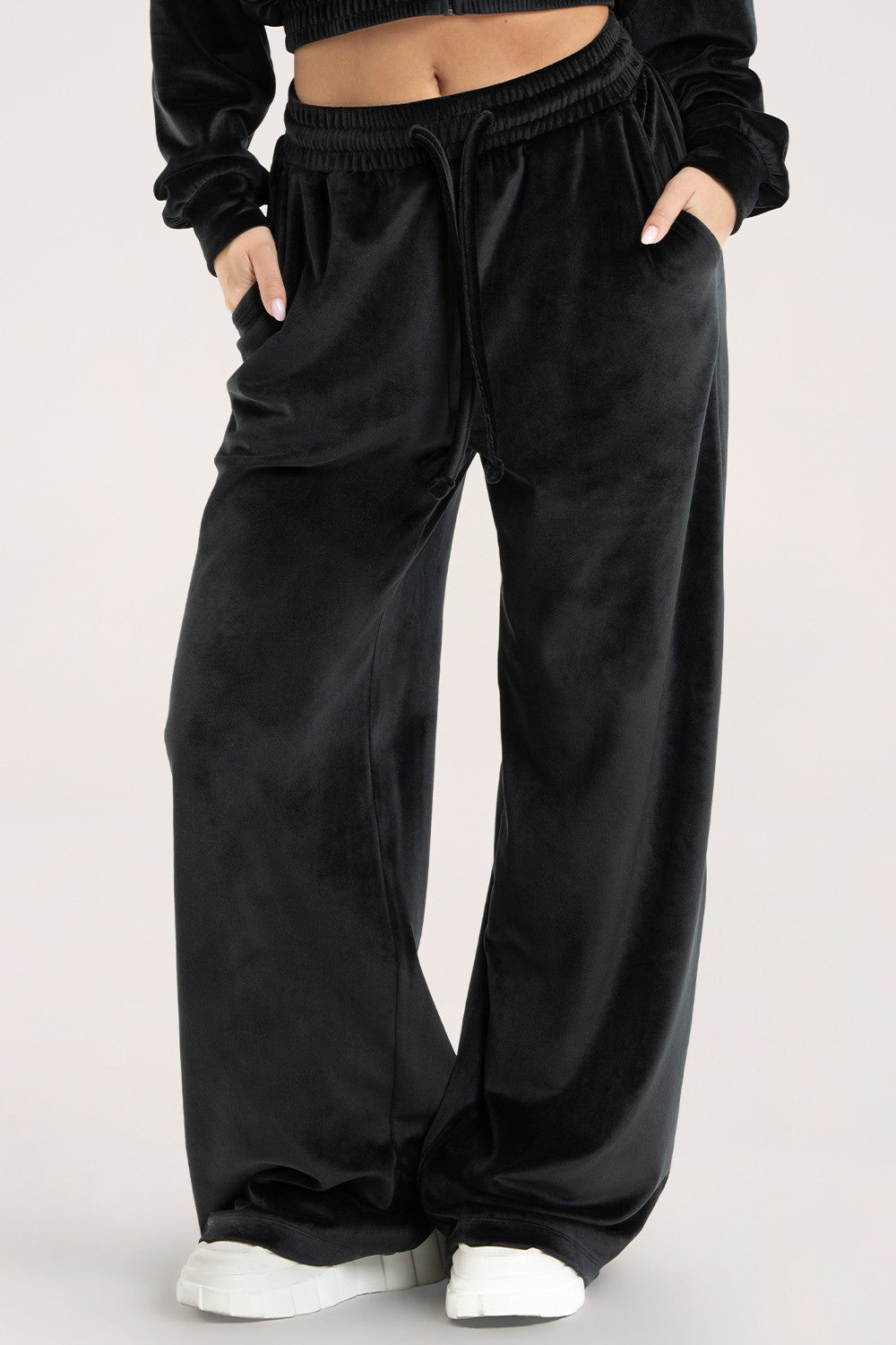 Spodnie dresowe velour black