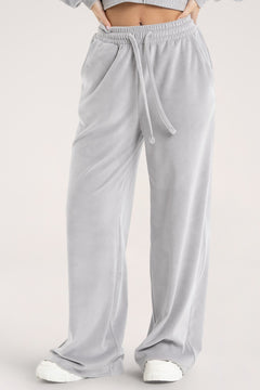 Pantaloni de trening Velour light grey