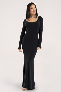 Rochie flexi maxi cu mâneci lungi americano