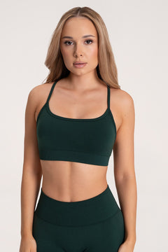 Sutien sport second skin bottle green