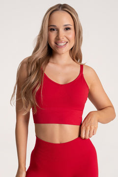Sutien sport second skin mid red