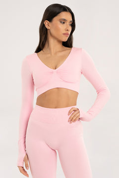 Longsleeve cu spatele gol Popstar