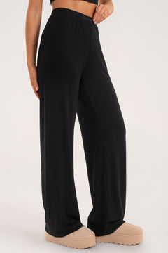 Pantaloni largi casual black
