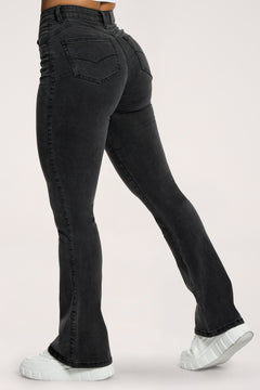 Blugi evazați perfect slim black