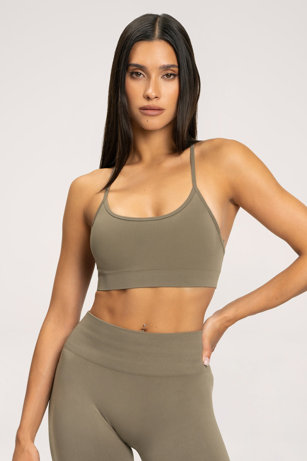 Sutien sport second skin nougat