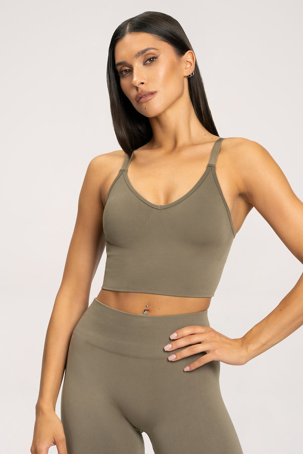 Sutien sport second skin mid nougat