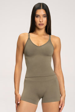 Sutien sport second skin long nougat
