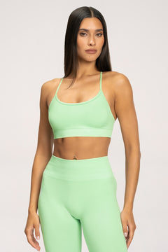 Sutien sport second skin long mint