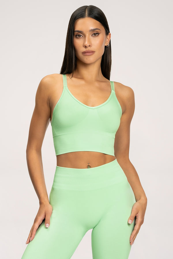Sutien sport second skin mid mint