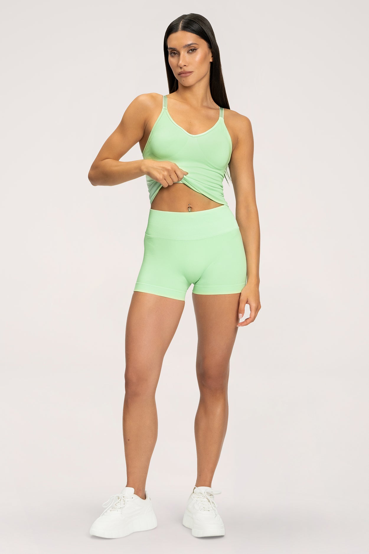 Pantaloni scurți second skin mint