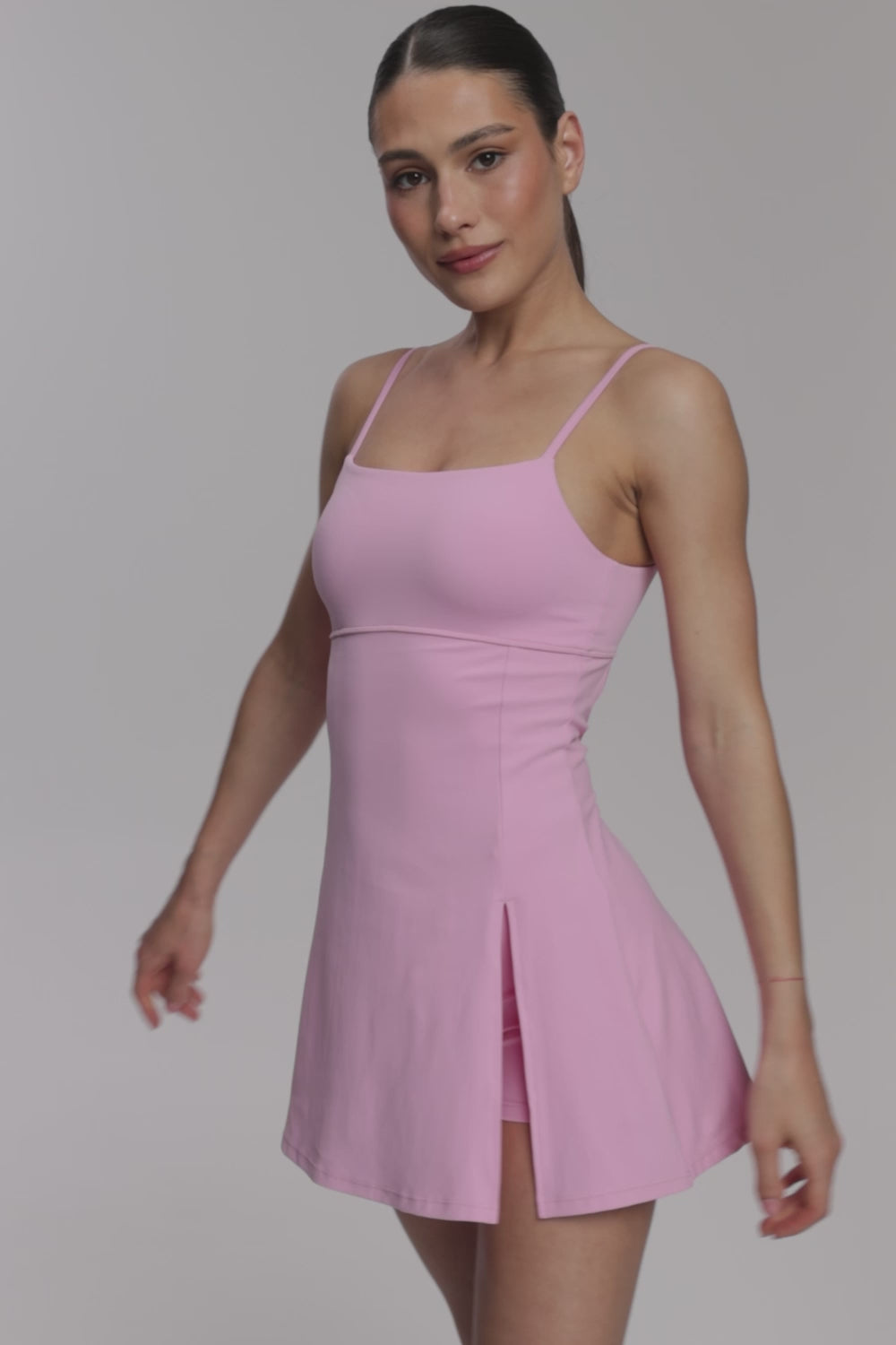 Rochie Court candy pink