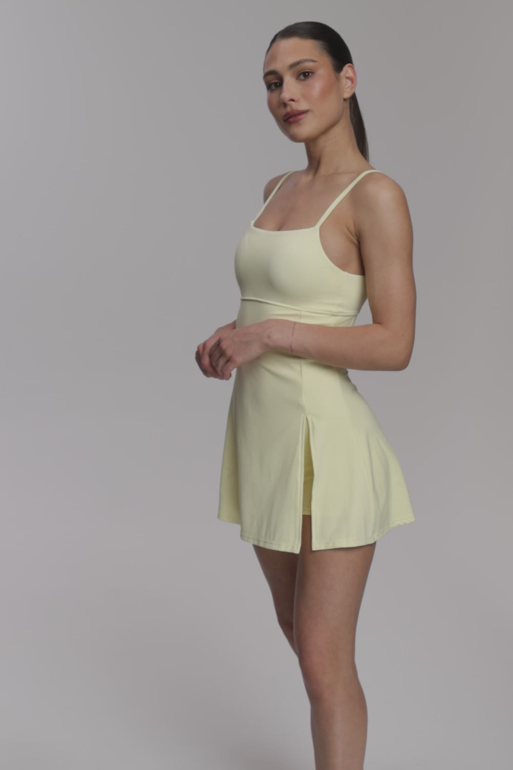 Rochie Court butter yellow