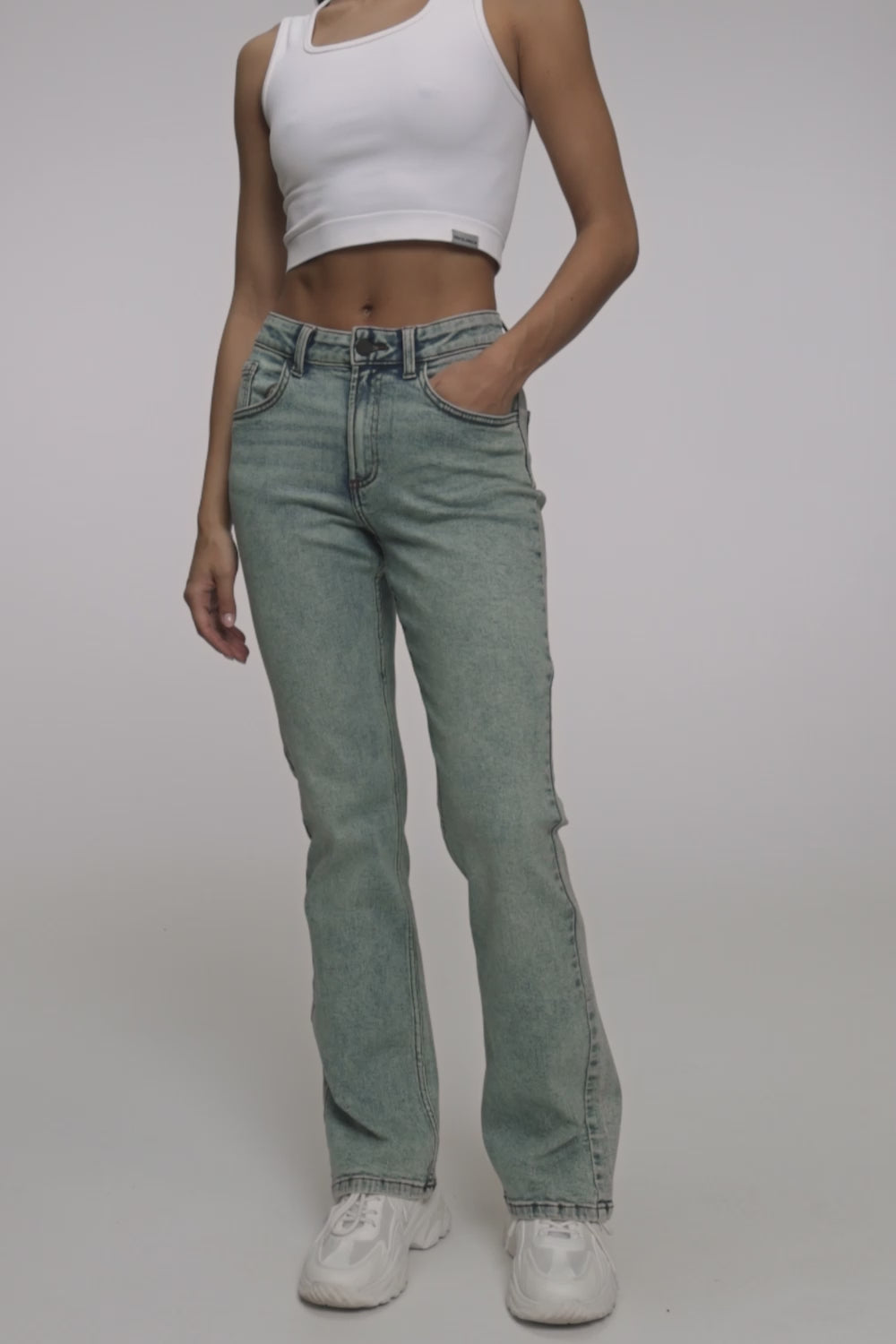 Blugi classic light blue