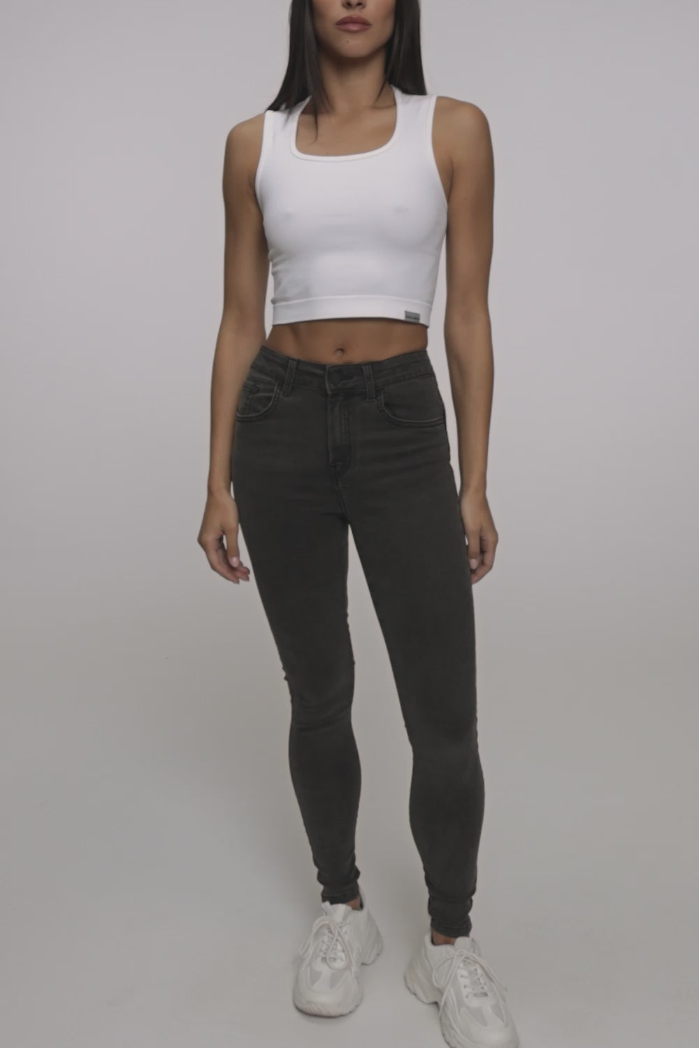 Blugi skinny perfect slim black